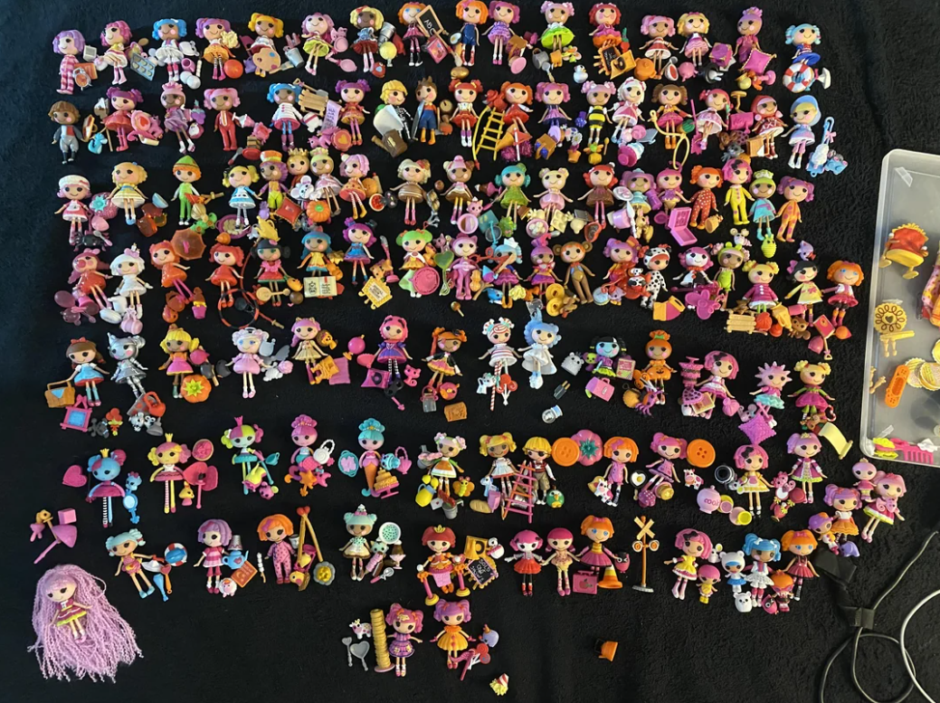 Huge Mini & Littles Lalaloopsy Lot – 100+ Vintage MGA Dolls – Rare Collection – Complete Set for Collectors